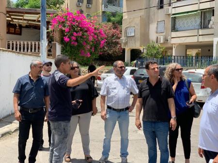 نواب الجبهة يزورون مدينة اللد